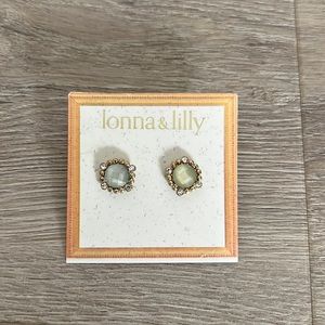 Earrings with aluminum backing